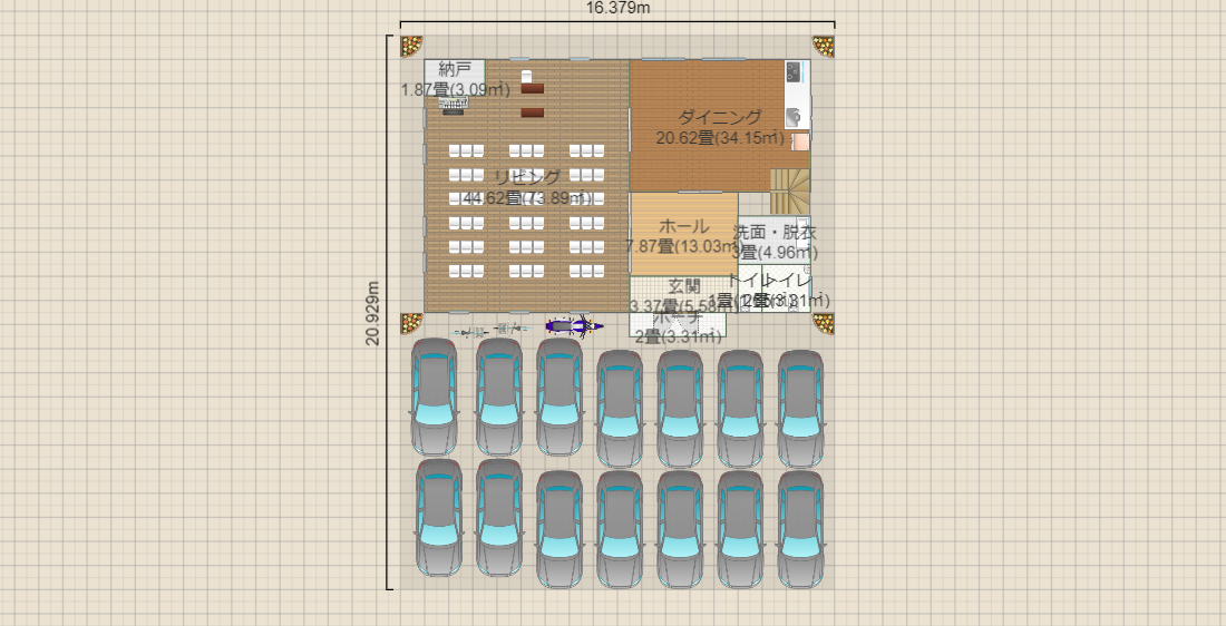 教会案1-3(54名、14台)