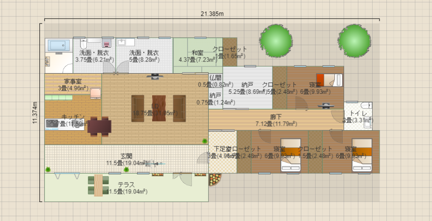 平屋暮らし13 玄関土間あり