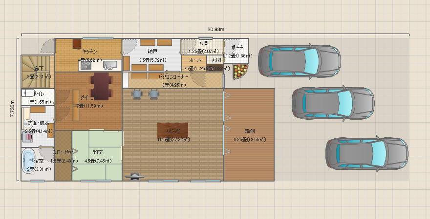 蔭山モデル参考166.61ｍ2