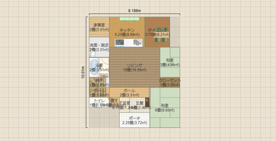 南玄関 4LDK