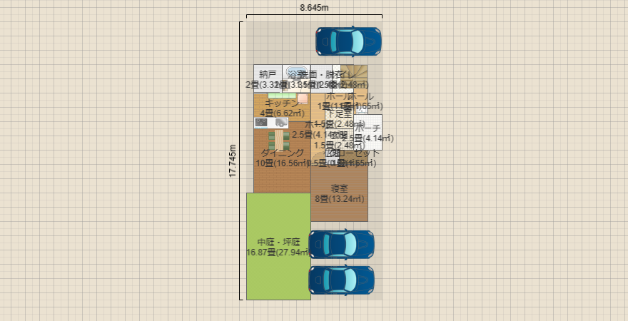 東玄関 4LDKの家 5