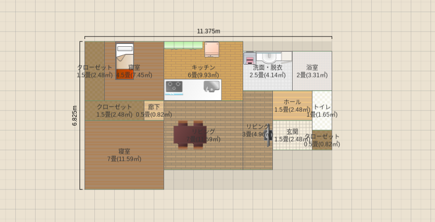老後の平屋20坪 南入り2