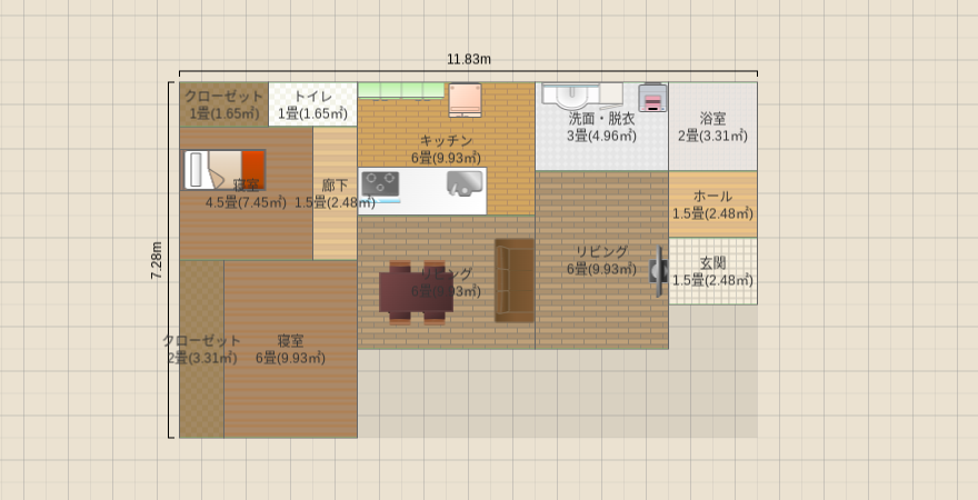 老後の平屋20坪 南入り1