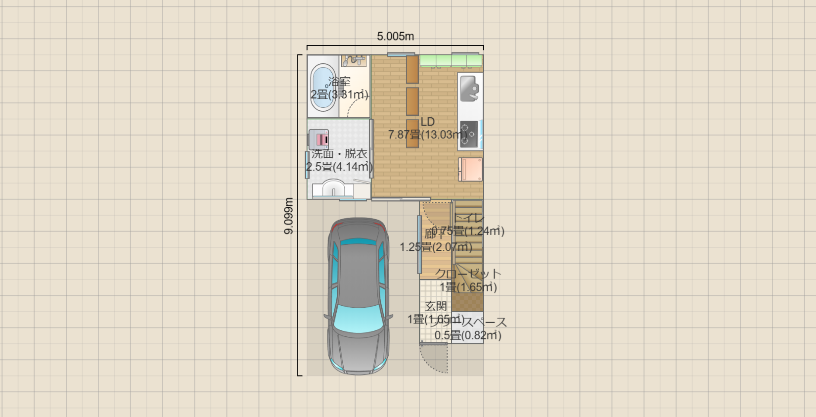 8坪設計3階建て