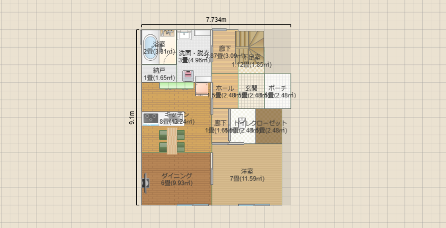1階で完結平屋風 32坪