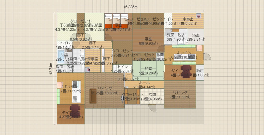 案6(パントリーなし_親世帯寝室入替_改善案)