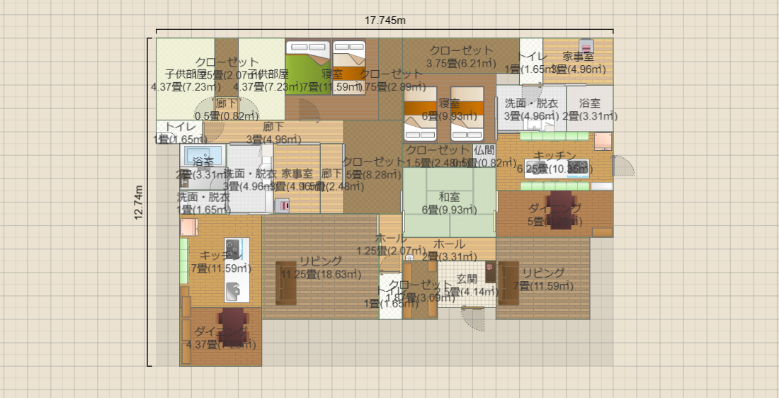 案8(パントリーなし_寝室改善_改善案4)