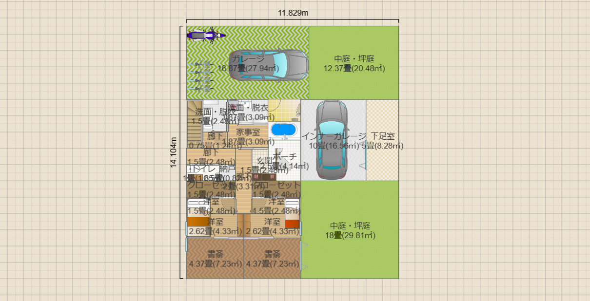 案2(建蔽率40%想定)