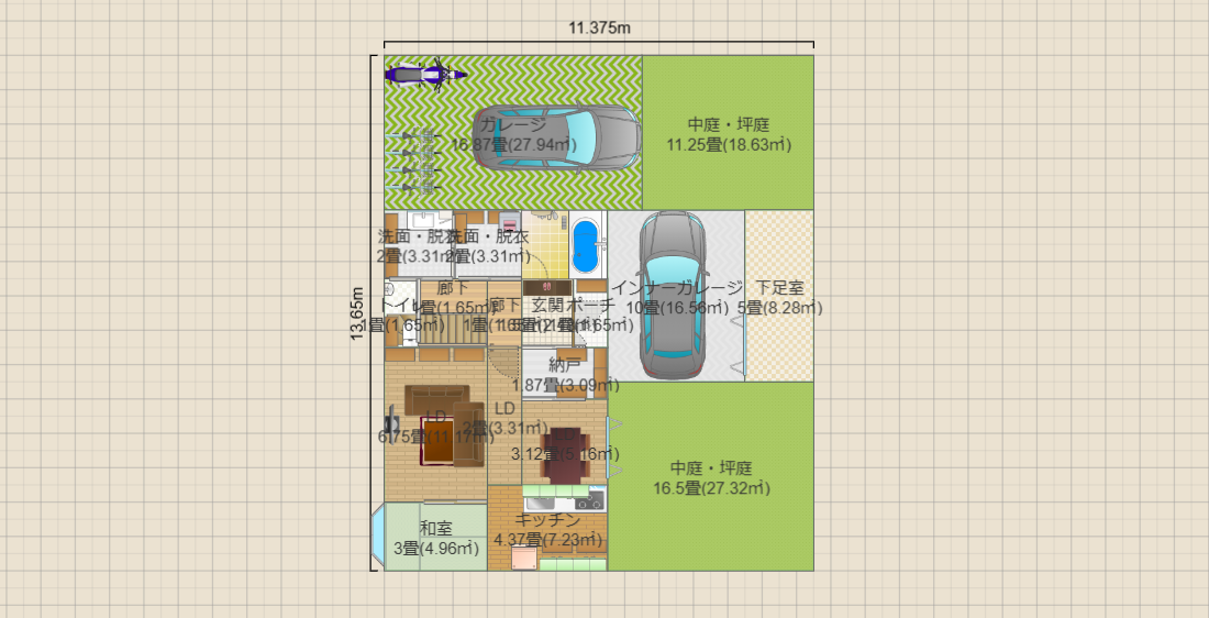 案5(建蔽率50%想定)
