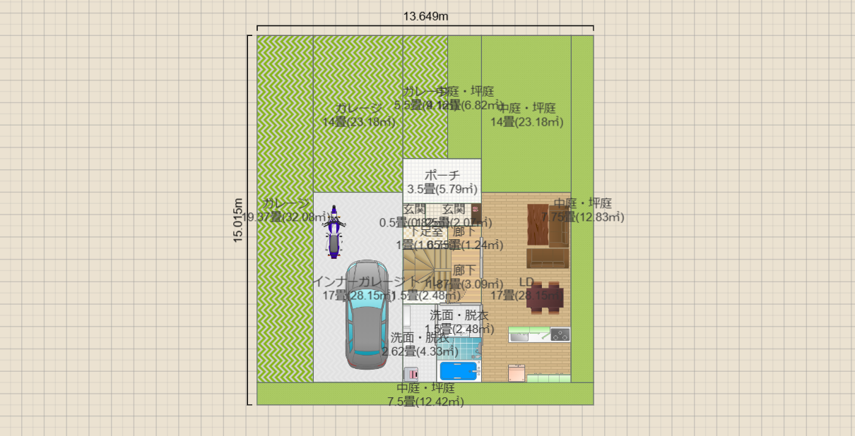 北野案7(土地202.88:14*14.5建蔽40:81.152容積80想定)