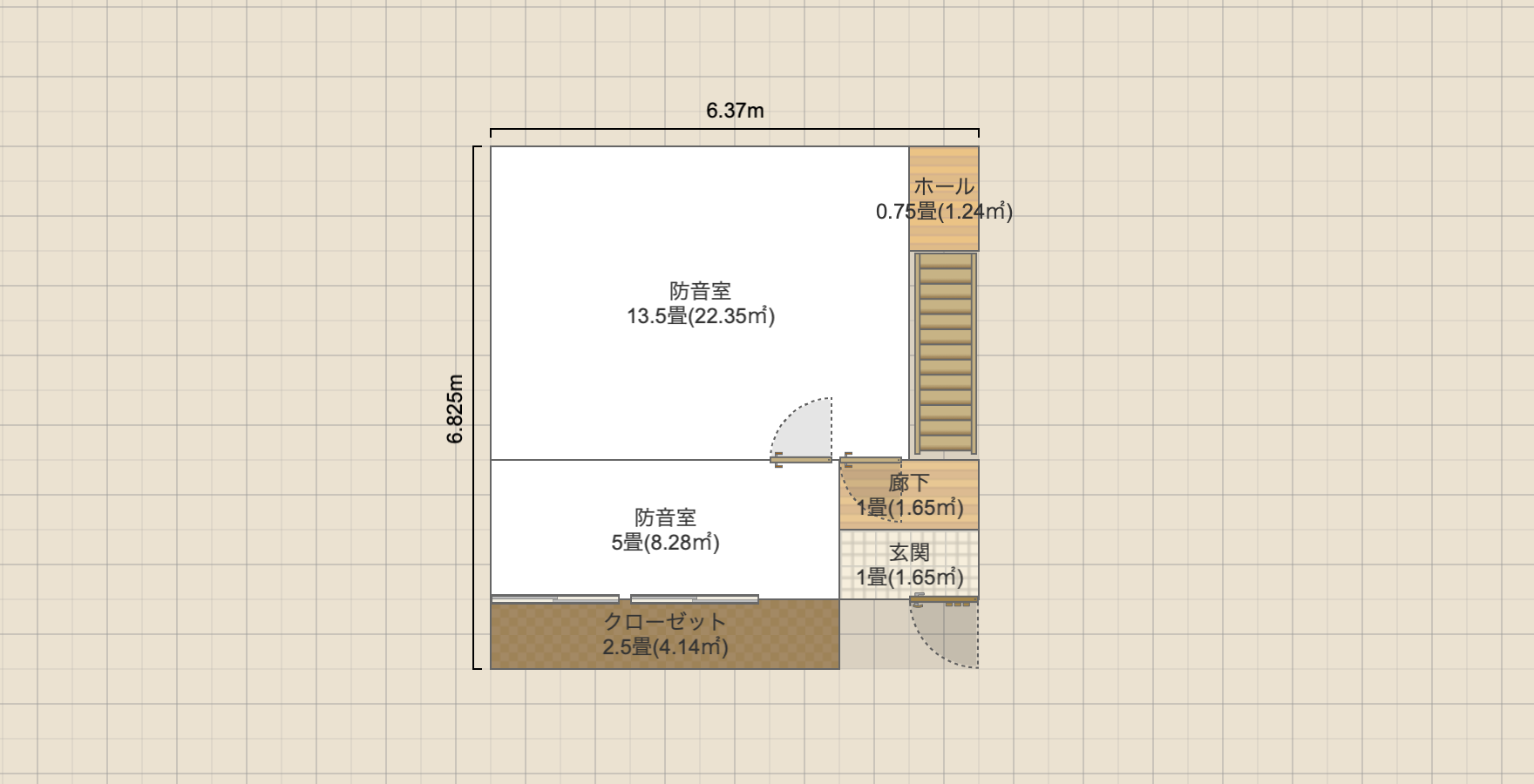 防音室付き3階建 2LDK+2ST