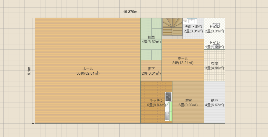 下池川会堂(63坪)