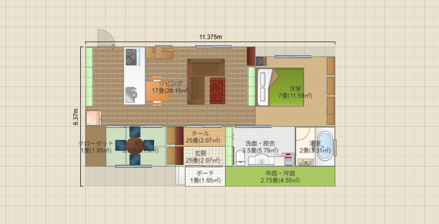BB良い風水平屋