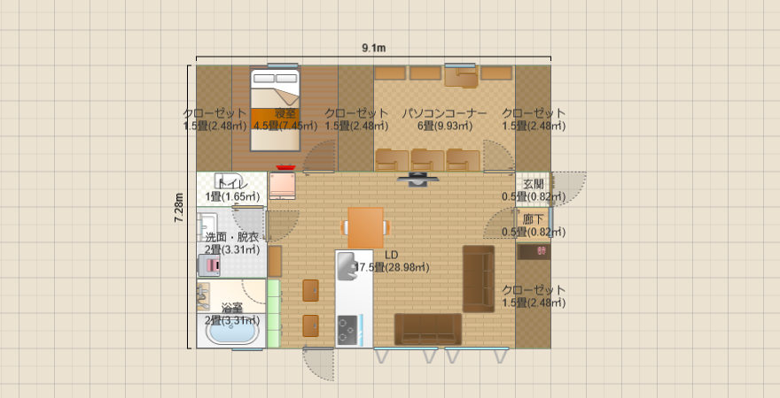 間取２