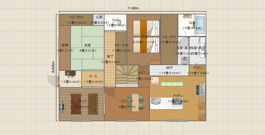 寝室1F No.6