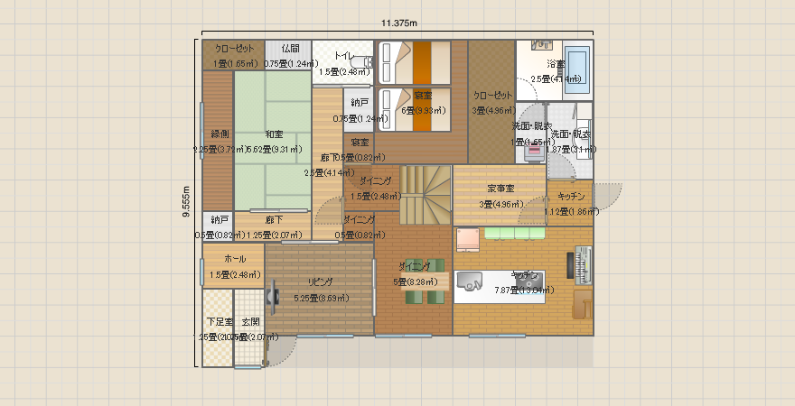 寝室1F No.11