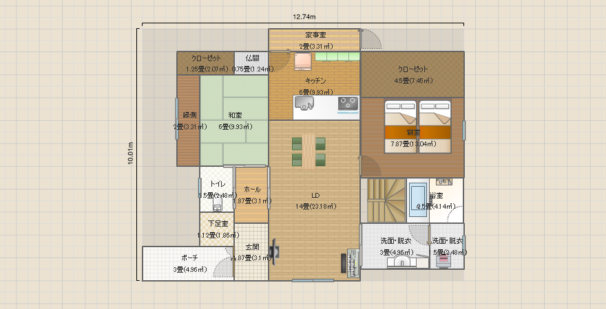寝室1F No.13