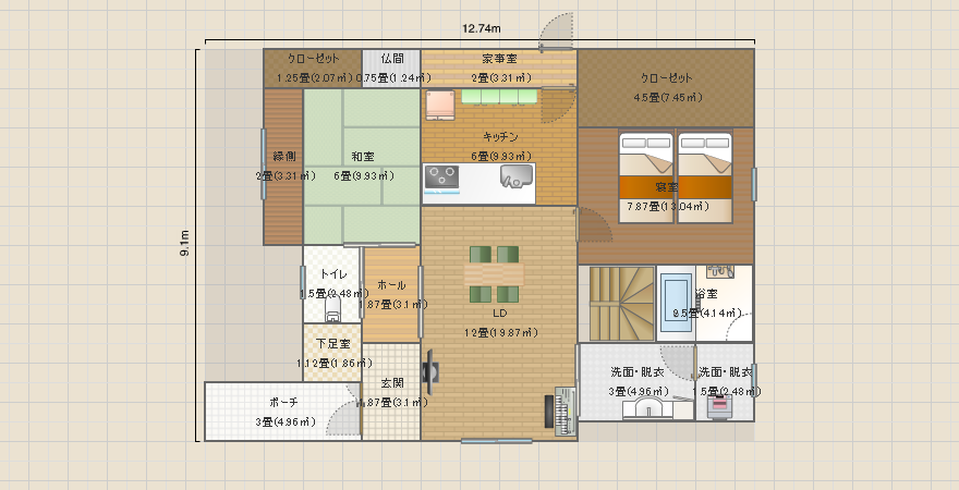 寝室1F No.14