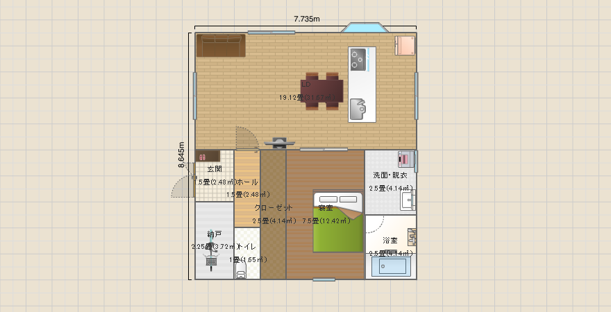 理想な1LDK
